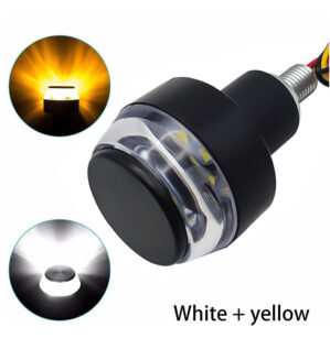 2 motorcycle LED Motorcycle turn end turn light white yellow flash handle flash side sign light lighting