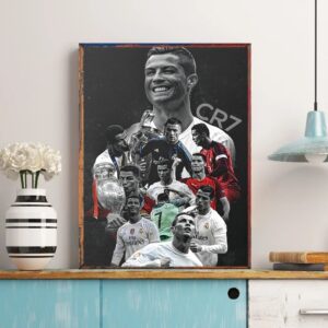 Football Star CR7 Ronaldo Poster Classic Vintage Posters Vintage Room Home Bar Cafe Decor Nordic Home Decor
