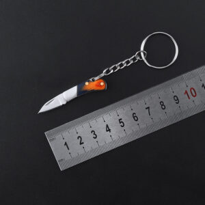 Colorful Wooden Handle Folding Knife Pocket Knife, Mini Keychain Knife, EDC Stainless Steel Knife, Perfect For Fishing Outdoors