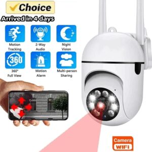 Wall-WiFi Camera Night Vision 2.4G hotspot 360┬░ Rotate Anti-theft Monitor Security Surveillance Smart Camera for Phone
