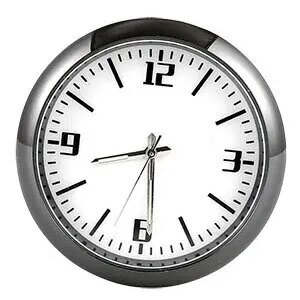 1pc Mini Car Clock Luminous Automobiles Internal Stick-On Digital Watch White Black Mechanics Quartz Clocks Auto Ornament 40mm