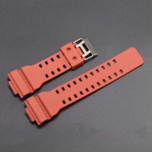 16mm Silicone Rubber Watch Band Strap Fit For Casio G Shock Replacement Black Waterproof Watchbands Accessories GD-100 G-8900