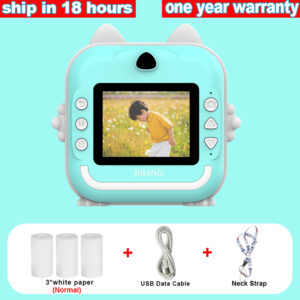 Digital Children Camera For Photography Instant Print Photo Kids Camera Mini Thermal Printer Video Educational Toys Gift