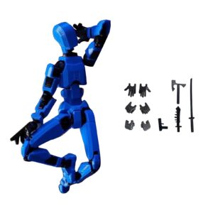 Lucky 13 Figure Toys Dummy 3D Printed Movable Shapeshift Robot Action Figuras DIY Mannequin Decompression Toys For Boy Gifts