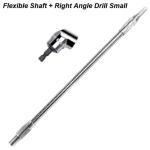 Right Angle Drill Adapter Flexible Shaft Electric Screwdriver Attachment Power Impact Screw Driver Flex Extension Hex Bit Holder