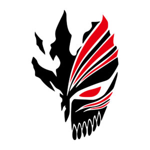 Death Mask Anime JDM Cartoon Reflective Motorcycle Stickers Scooter Front Windshield Decorative Accessories for Honda YAMAHA