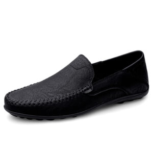 Men’s casual leather shoes four seasons plus size anti slip business leather shoes fashion versatile tide party driving shoes