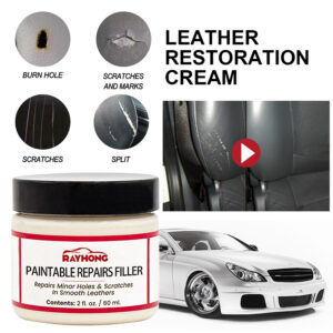 60ml Leather Filling Paste Compound Leather Restoration Cream Auto Leather Repair Cream Tears Crack Burns Holes Filler