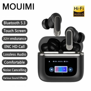 Original for JBL Tour Pro 2 Headphones Wireless Bluetooth Earphone HiFi Stereo Dual HD Mic Earbuds LED Touch Screen V8 Headset