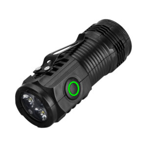 Ultra Bright Mini Torch 3LED Tactical Flashlight USB Rechargeable Outdoor Waterproof Hiking Camping Cap Clip Flashlight