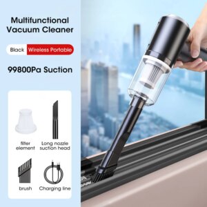 Wireless Vacuum Cleaner Handheld 99800Pa Portable Vacuum Cleaner Portable Car Home Dry And Wet Car Vacuum Cleaner Appliances