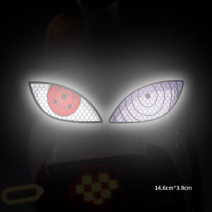 Devil Eye Reflective Motorcycle Safety Warning Stickers Decor Moto Bike Scooter Body Windshield Helmet Tailbox Decal Accessories