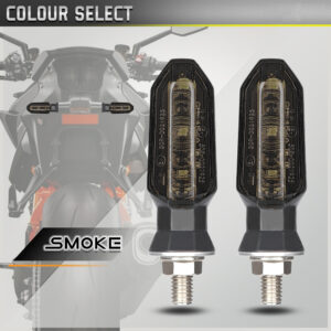 8mm Mini Motorcycle LED Turn Signal Lights Amber Flashing Light Blinker Turn Signal Lamp 12V Moto Indicator Lamp Accessories