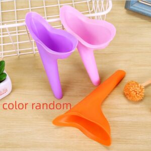 1PC Women Girl Urinal Outdoor Travel Camping Female Urinal Soft Silicone Urination Device Stand Up & Pee Lady Mobile Toilet