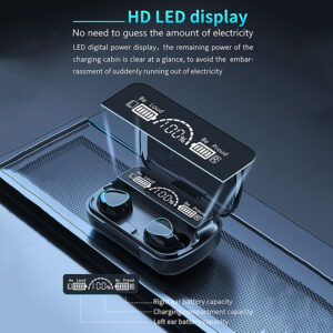 M10 TWS Bluetooth Headphones Travel Portable Mini Digital Display Earbuds Power Bank With Charging Box In-ear Wireless Headphone Taotai