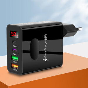 45W PD USB Fast Charging Type C 4 Ports Quick Charger 3.0 For IPhone 14 13 Pro Xiaomi Samsung Oneplus Cell Phone Wall Adapter Mushen