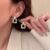 Retro Geometric Square Flash Diamond Stud Earrings for Girl Party Accessories