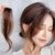 Party Curly High quality Women Female Hair Accessories Black Brown Girls Middle-part Bangs French Oblique Bangs Synthesis Wig Hair Extensions