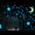 DIY Bedroom Decor Glow In The Dark Star and Moon Blue Light Wall Sticker Art Stickers