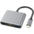 3 in 1 Type C 3.0 HUB with HDMI 4K Splitter USB Disk Card Reader PD Charger Dock Type C to HD Converter Extend OTG Adapter