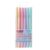 6Pcs/set Brush Highlighter Pens Kawaii Color Manga Markers Pastel Colors highlighter School Stationery