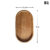 Tableware Solid Wood Round Dessert Plate Japanese-style Wooden Tray Snack Plate Dried Fruit Plate Wooden Plate