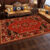 VIKAMA Bohemian Home Crystal Velvet Carpet Vintage Living Room Sofa Dirt Resistant Non-Slip Mat Bedroom Decoration Carpet