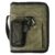 Army Green Bible Cover for Men with Compass Carabiner Book Covers for Boys Scripture Tote Bible Case