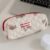 Women Bear Printed Toiletry Purse Large Capacity Quilted Cosmetic Pouch Zipper Closure Female Travel Bag