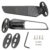 2pcs Motorcycle Rearview Mirror Adjustable Rotating Wind Wing Mirror Replacement for Ninja 250 300 H2 H4