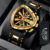LIGE Men Watch Luxury Business Quartz Watches Silicone Strap Sport Chronograph Men’s Wristwatch Waterproof Luminous Triangle  sh