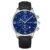 Leather Strap Wrist Watch Date Alloy Case  Analog Quartz Sport Three Eyes High Literal Watch for Sports Running Outdoors