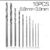 STONEGO 10/25/50Pcs HSS Steel Cobalt Mini Twist Drill Bit Set Straight Shank Hole Opener Power Drilling Punching Tools