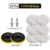 5Pcs 3Inch Car Polish Pad Circle Soft Wool Waxing Buffing Pads Kit Auto Body Beauty Detailing Cleaning Polisher Washing Tools