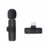 Basix 2.4G Wireless Lavalier Microphone Portable Audio Video Recording Mini Mic for iPhone Android Live Broadcast Gaming Phone
