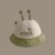 New Baby Bucket Hat for Boy Girl 6-12M Solid Cotton Cartoon Print Sun Hat with Cute Animal Ear Casual Outdoor Breathable Caps