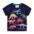 Summer Boys Cartoon T-shirt Short Sleeved Children’s Leisure Casual fluorescence Dinosaur 3D Graphic Print Short Sleeve T Shirt