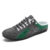 Men’s Summer Breathable New Style Slip-on Loafers Peep Toe Slippers Men’s Korean Fashion Canvas Lazy Half Slippers