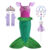 Disney 2024 Girls Ariel Little Mermaid Costume Party Dress Halloween Cosplay Princess Ariel Dress Birthday Clothes Disguise