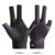 Open Finger Billiard Gloves Antiskid Polyester Snooker Billiards Gloves Adjustable Sticker Smooth Soft Portable Amateur Training