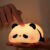 USB Rechargeable Panda LED Night Light Touch Sensor Silicone Patting Lamp Cartoon Children’s Nightlight Toy Gift Bedroom Decor