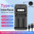 Universal USB Smart Charger 1/2/4 Slot Battery Charger for 18650 26650 21700 Lithium Charger Ni-MH Ni-Cd AA AAA Battery Chargers