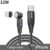 USLION PD 60W 3A Fast Charging Magnetic Cable 540┬░ Rotate Micro USB Type C Cable For iPhone Samsung Xiaomi Phone Data Wire Cord