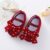 Baby Girls Princess Shoes Fashion Printing Lovely Princess Shoes Fashion Fashion Bow Buckle Design One Foot Pedal 0-1T