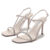Women’s sandals 2023 Summer new stiletto square toe women’s black rhinestone high heels design sense niche