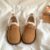 Birkenstock Shoes Women’s Fleece-lined Autumn and Winter New plus Velvet Soft Bottom Slip-on Flat Gommino Thermal Furry Shoes Bread Shoes