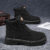 Martin Boots Men’s Shoes Autumn New High Top Workwear Boots British Style Short Boots Korean Style All-match Thickness Boots Trendy Shoes
