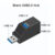 USB 3.0 HUB Adapter Extender Mini Splitter Box 1 to 3 Ports High Speed USB 2.0 For PC Laptop U Disk Card Reader