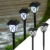 2Pcs Solar Yard Lights Bright Lawn Lamp Outdoor Waterproof Led Solar Pathway Lights Landscape Path Lights Garden Ground Light