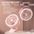 8000mAh Camping Fan Rechargeable Desktop Portable Air Circulator Wireless Ceiling Electric Fan With LED Light Clip-on Home Fan